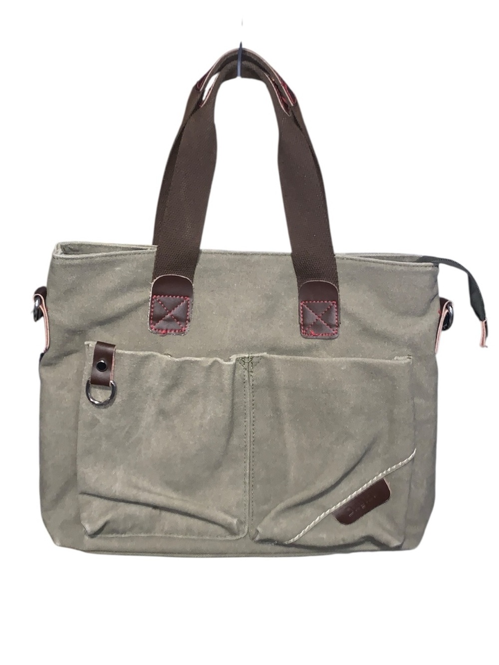 Dxyizu Green Canvas Tote Bag Travel Bag Handbag